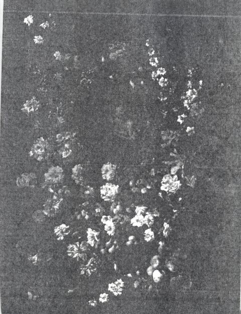 Anonimo — Porpora Paolo - sec. XVII - Ghirlanda di fiori con Cristo coronato di spine — insieme